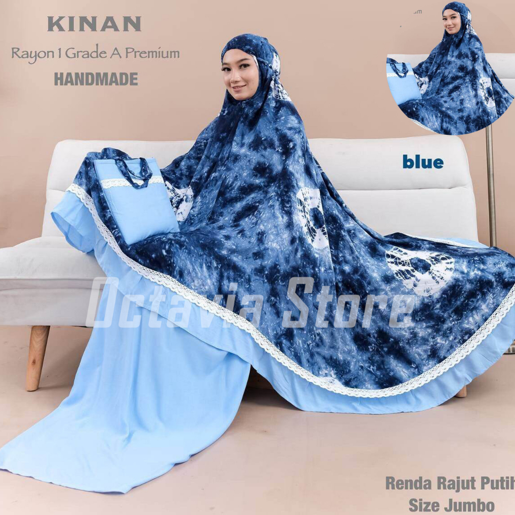 Mukenah Jumbo Rayon Premium motif Ori By Kinan