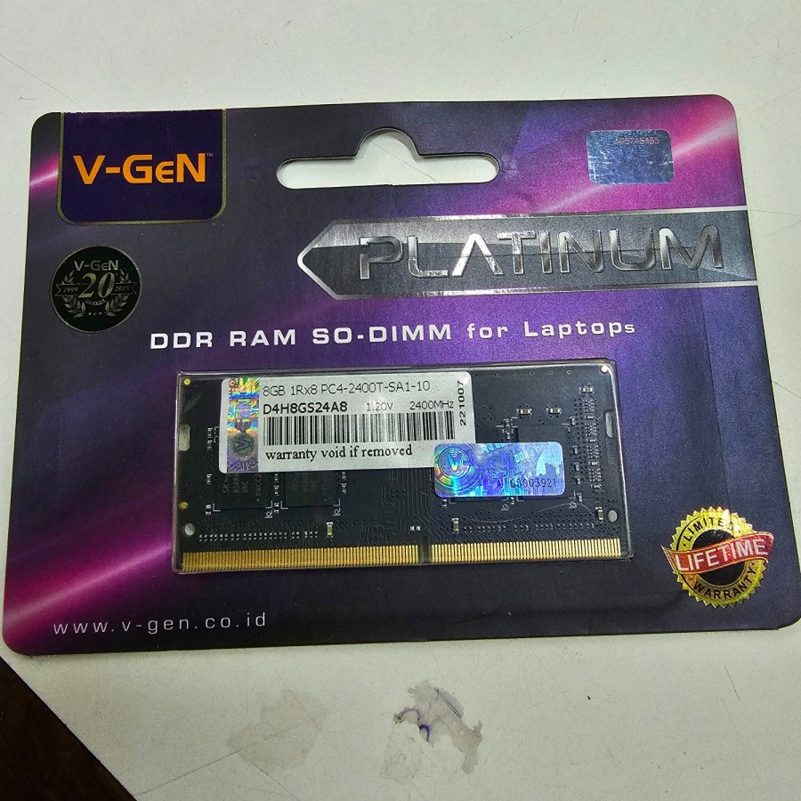 Sodim DDR4 8 GB Platinum 2400T VGEN