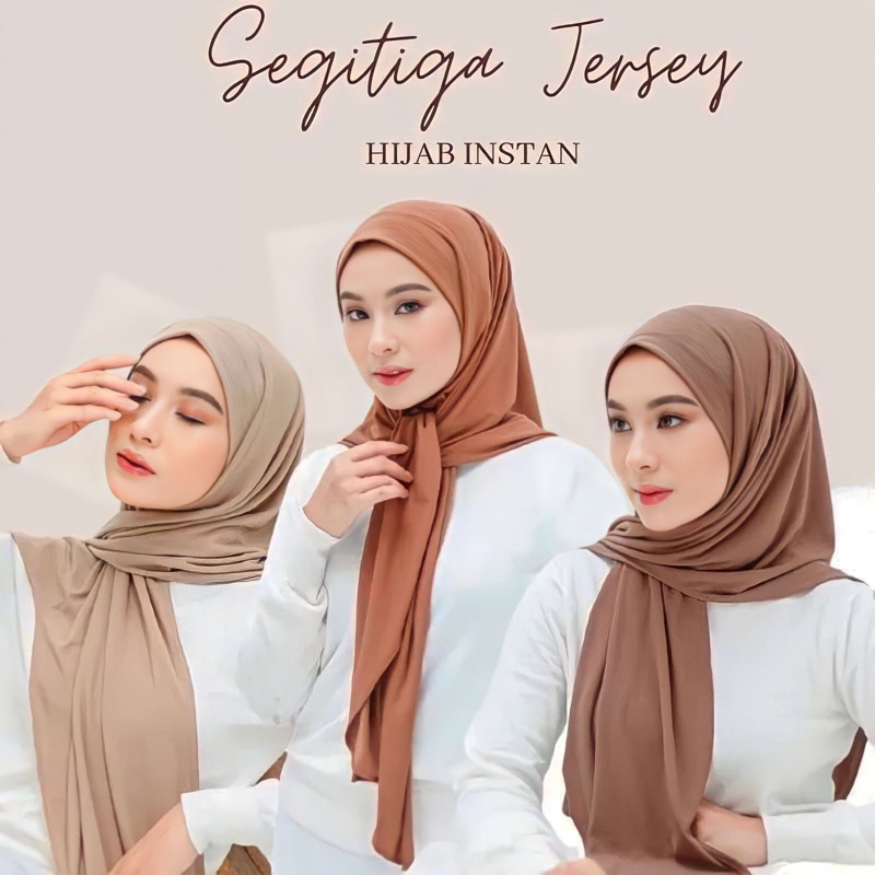 Hijab Segitiga Instan Jersey Premium Hijab Instan Segitiga Jersey