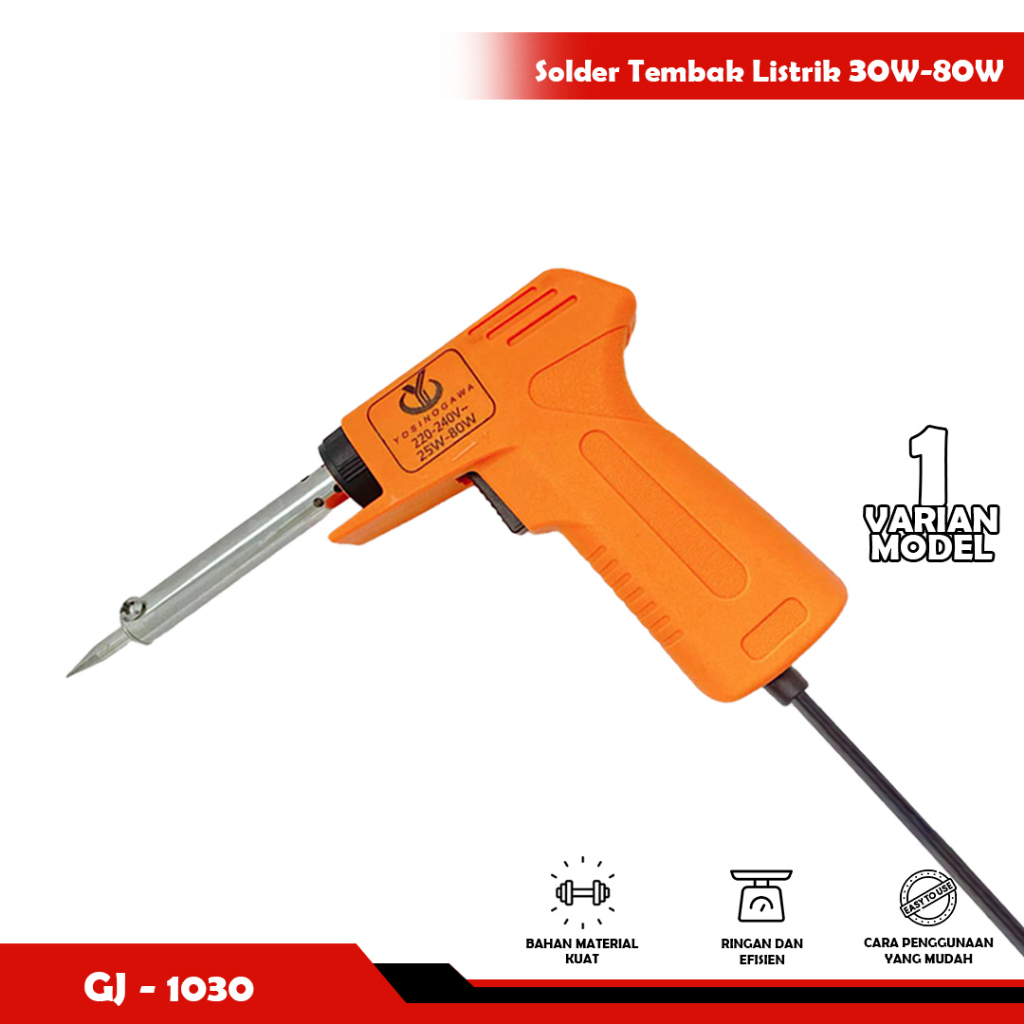 NEW Solder Tembak/Solder Gun Listrik 25W~80W-YOSINOGAWA