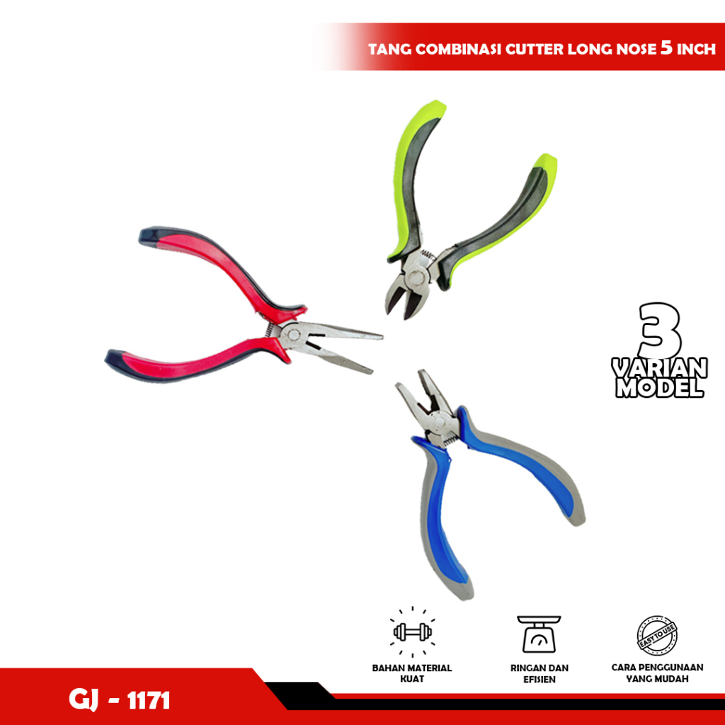 4.5  INCH MINI PLIERS/ TANG COMBINASI CUTTER LONG NOSE-YOSINOGAWA