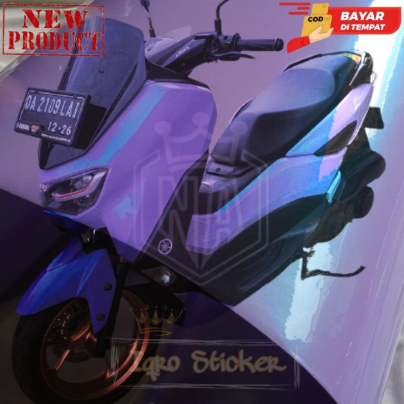 STICKER SCOTLITE UNGU LILAC LEMBAYUNG STIKER SKOTLET MOTOR WARNA UNGU LILAC LEMBAYUNG GLOSSY PREMIUM
