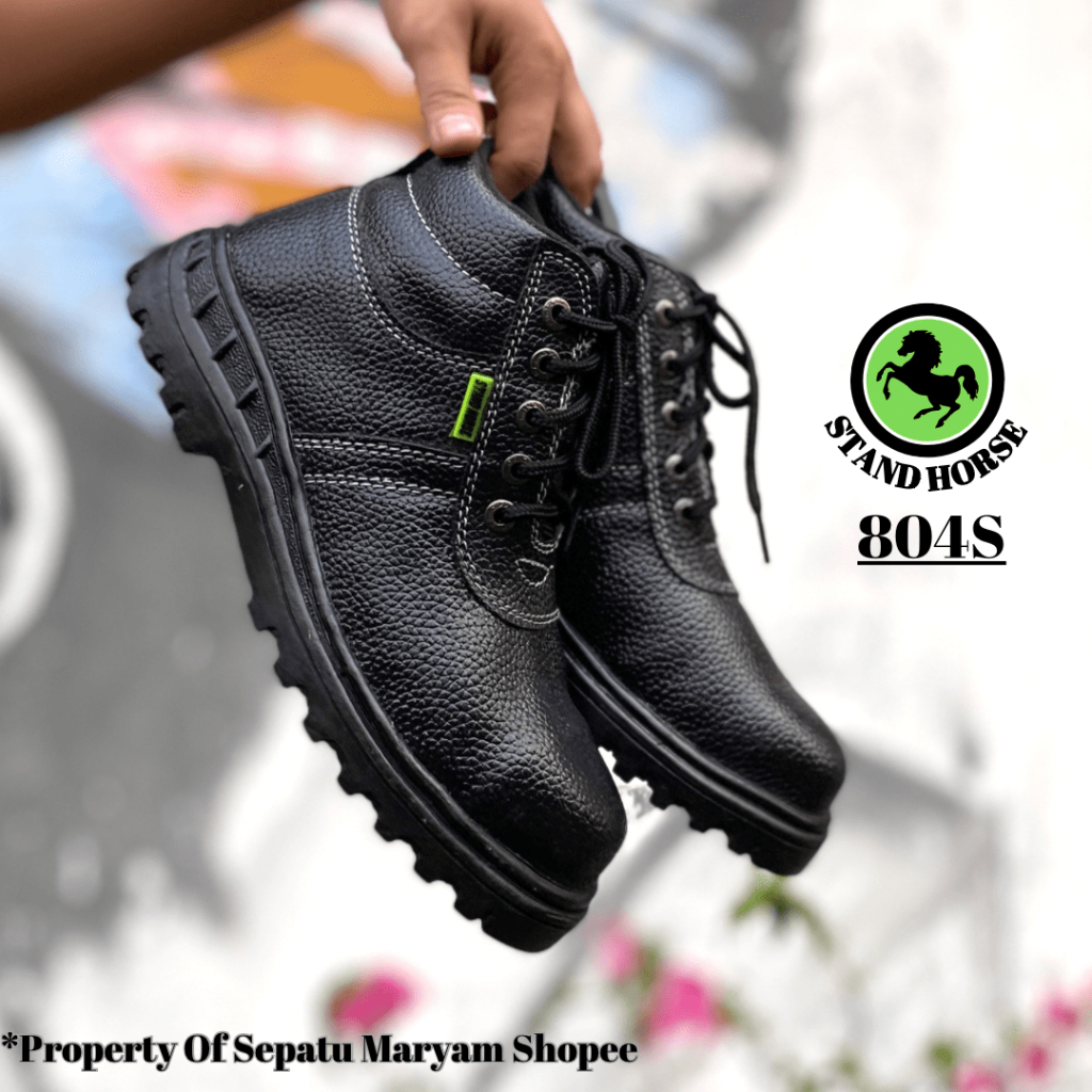 Sepatu Safety Pria Boots Tali Ujung Besi Sepatu Kitchen Sefty Murah Safety Shoes Ori SNI