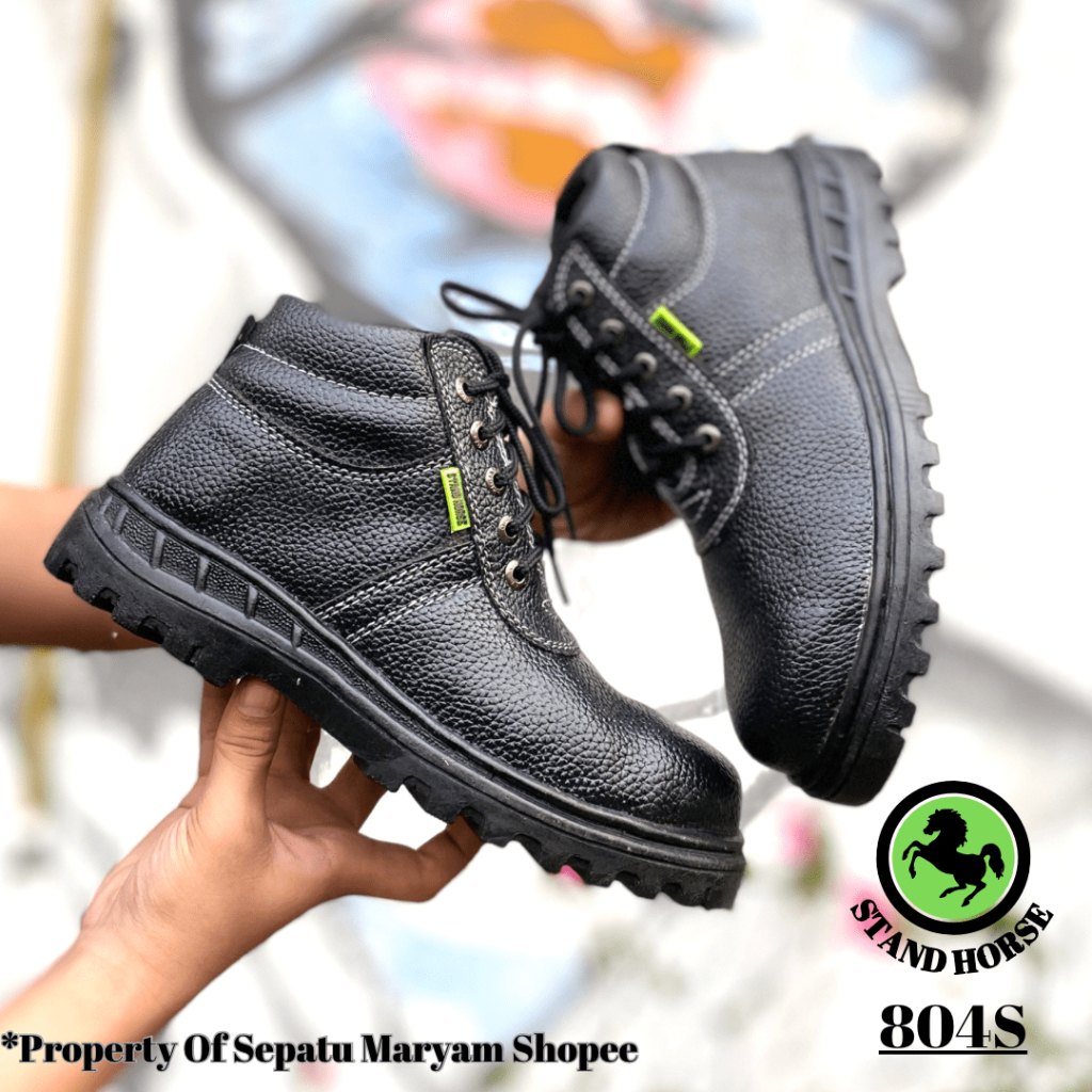 Sepatu Safety Pria Boots Tali Ujung Besi Sepatu Kitchen Sefty Murah Safety Shoes Ori SNI