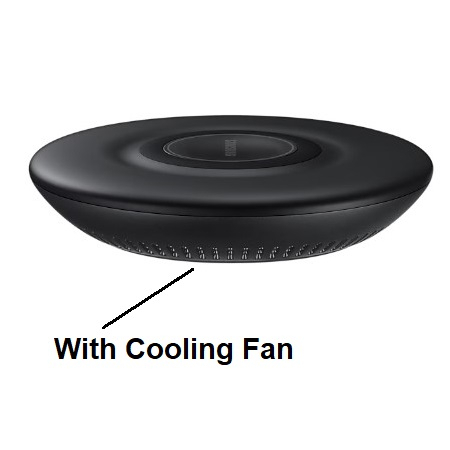 SAMSUNG Wireless Charger Pad Fast Charge with Fan Cooling Original