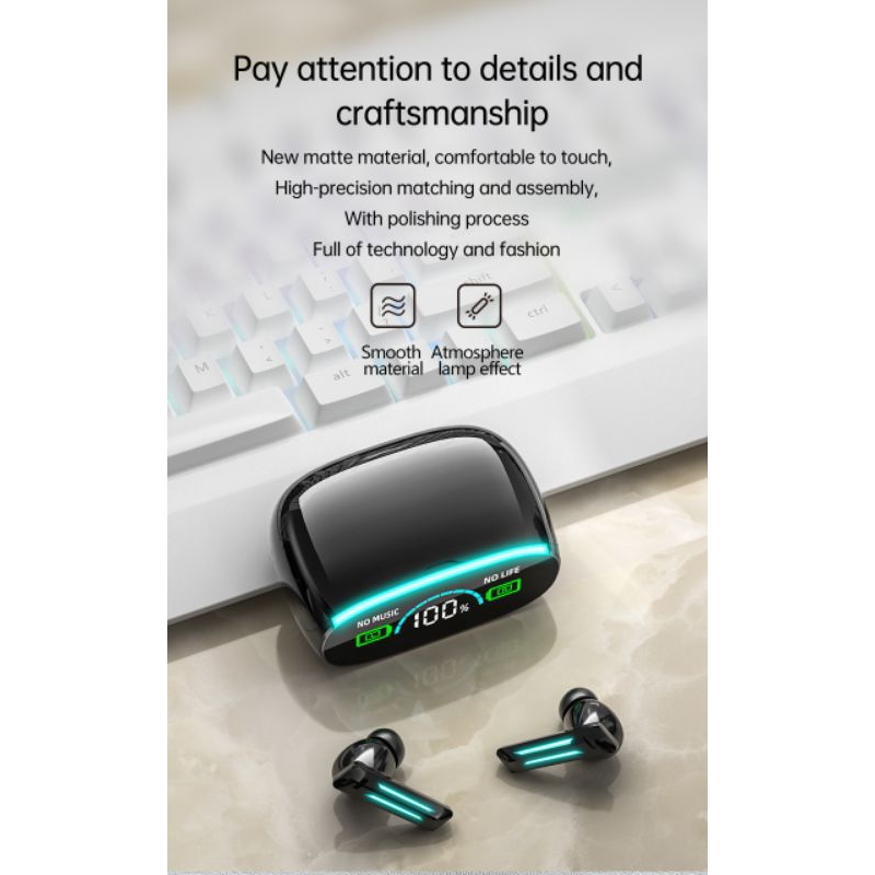 HEADSET BLUETOOTH TWS M39 V5.2 POWER BANK EARPHONE BLUETOOTH GAMING