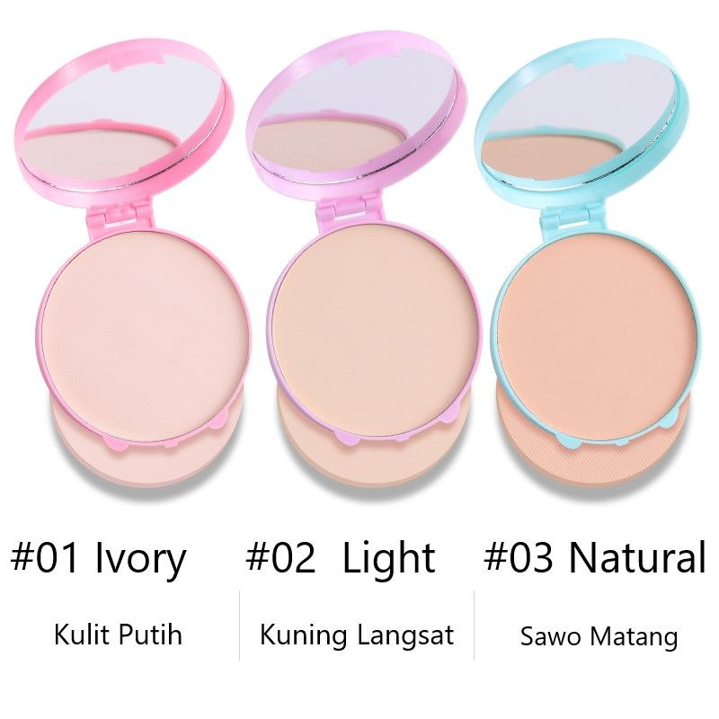 LAMEILA PRESSED POWDER / BEDAK PADAT KONTROL MINYAK DAN TAHAN LAMA