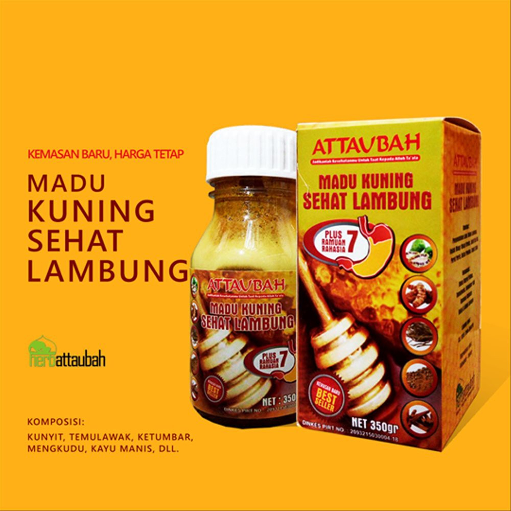 Madu Asam Lambung Darusyifa Kuning Sehat Lambung Attaubah Pencernaan Maag Kronis dan Gerd Herbal Per