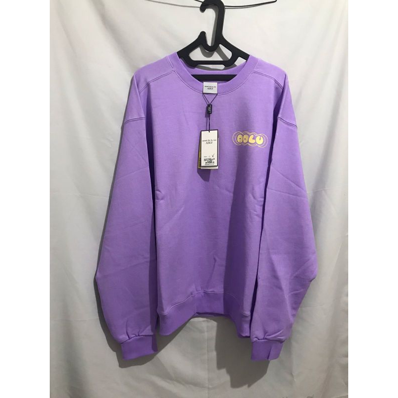 PROMO New ADLV Crewneck Circle Logo Light Purple Original Asli MURAH