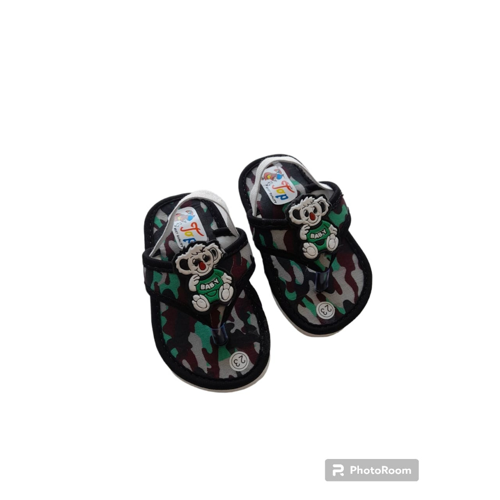 SANDAL ANAK BABY BISA BUNYI MOTIF TNI