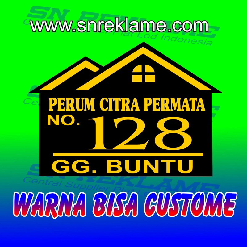 Nomor Rumah Acrylic Classic