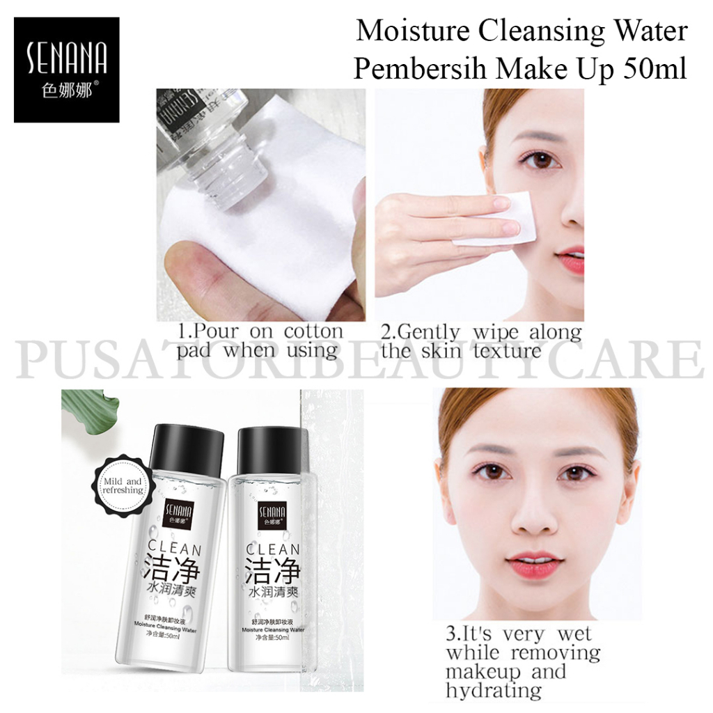 SENANA Moisture Cleansing Water Pembersih Make Up 50ml