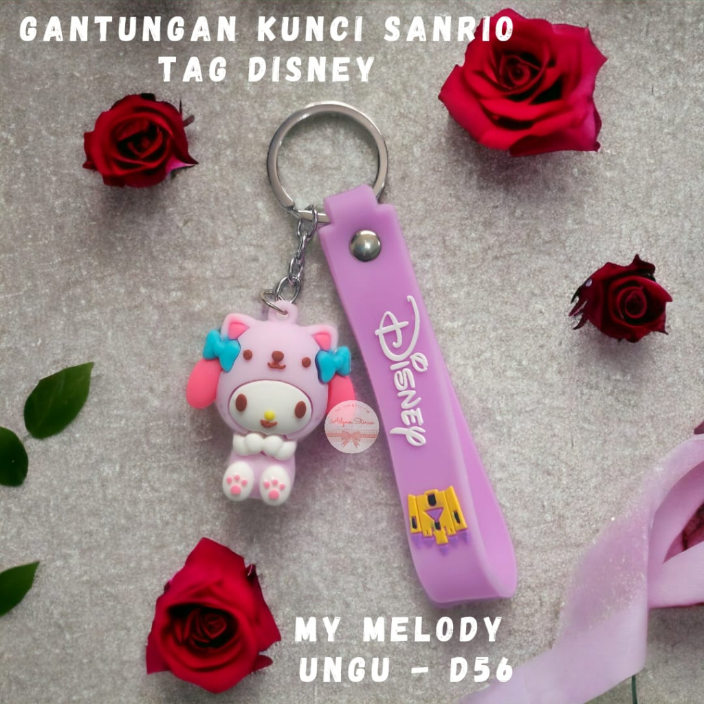 Gantungan Kunci Tali Bentuk Boneka Sanrio / Key Chan Sanrio