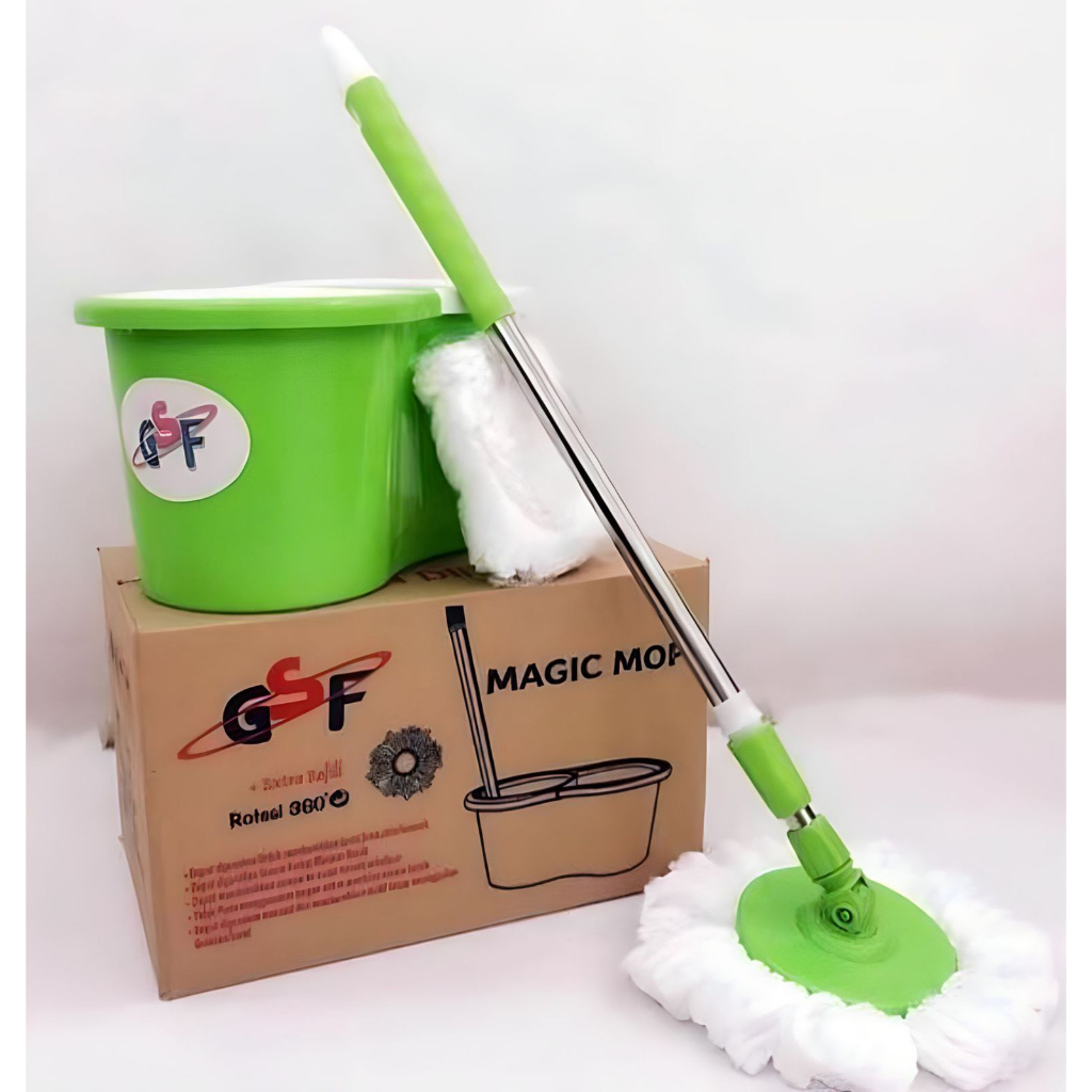GSF Alat Pel Pembersih Lantai Plastik Alat Pel Putar Magic Mop GSF G433