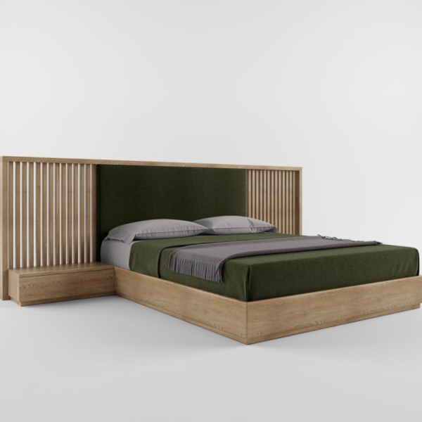 Dipan Tempat Tidur No1 180X200 Cm Kayu Jati/Ranjang Tidur Jati Modern