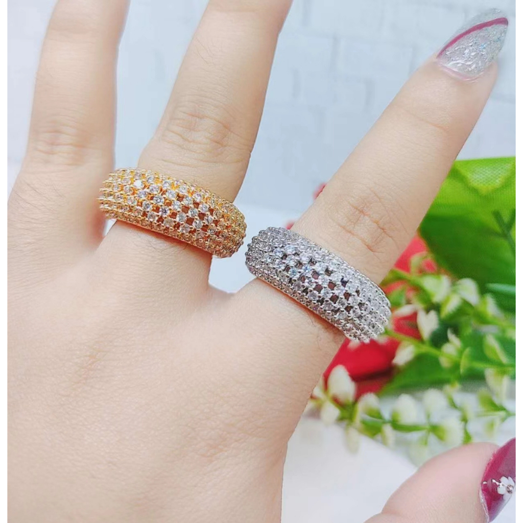 Cincin Xuping Mata Full Lapis Emas Perhiasan Fashion R130