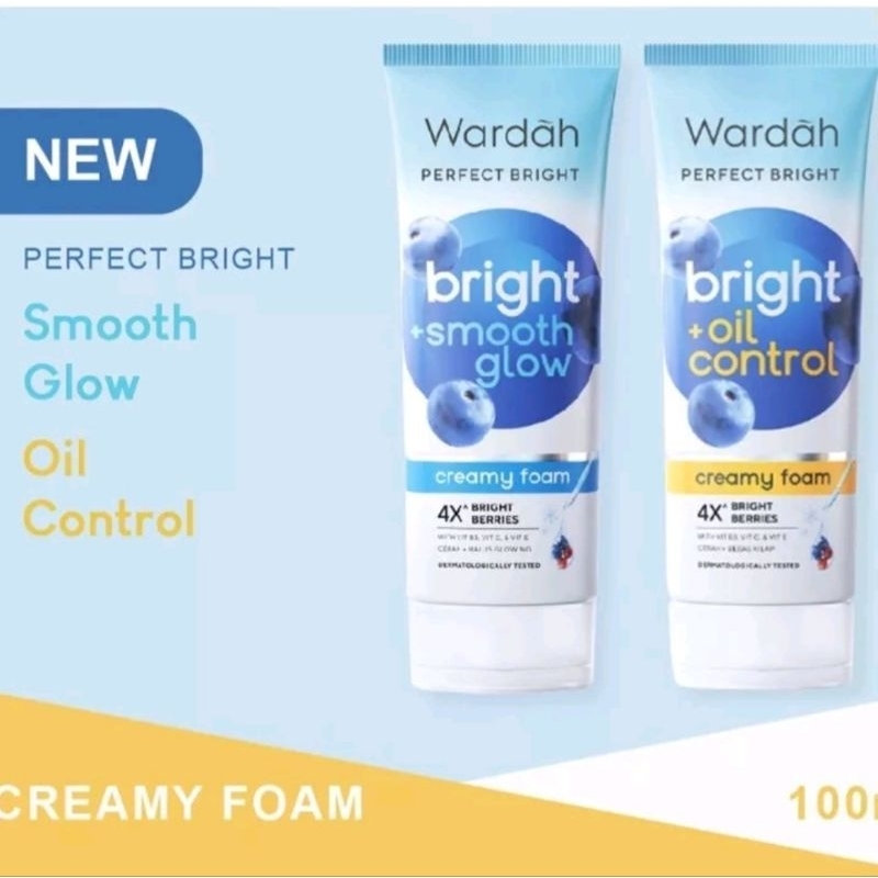 WARDAH Perfect Bright + Smooth Glow Creamy Foam 100ml