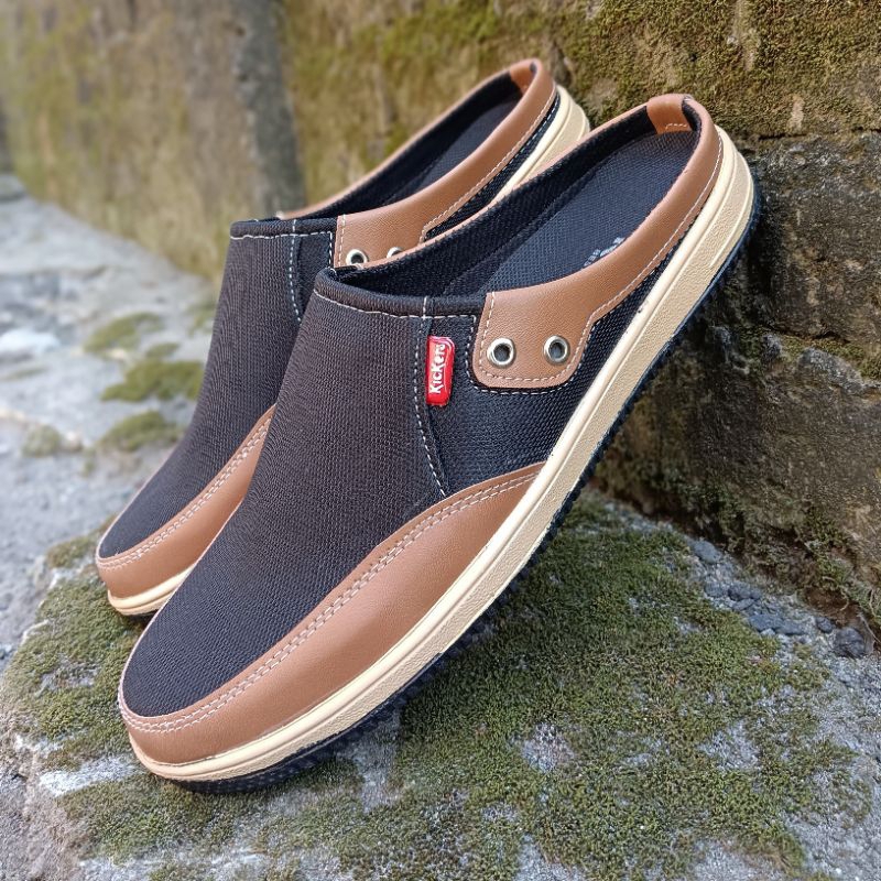 Sepatu Pria Casual Slip On/Sepatu Sendal Sepatu Slop Pria Bustong