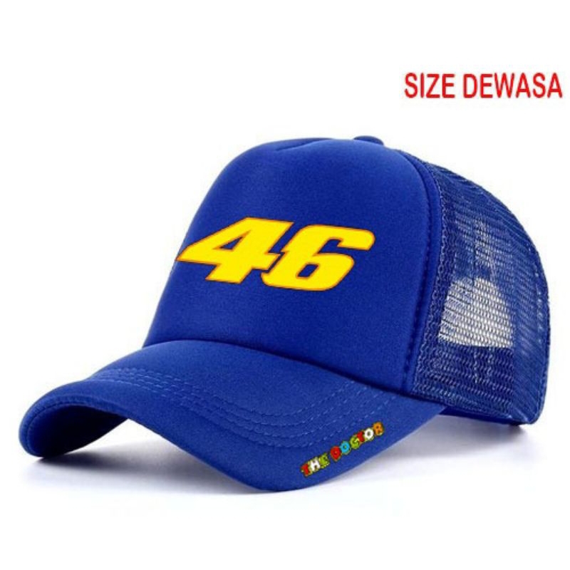 topi trucker premium logo angka 46