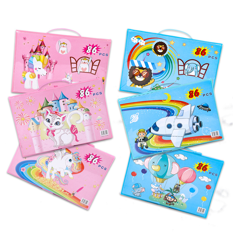 

BUKABELI Crayon Anak Set 86pcs / Krayon Mewarnai Anak 86pcs / Pensil Warna Set 86pcs COD STY03