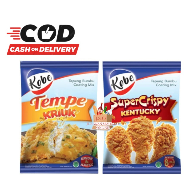 

(JSO) KOBE Tepung Tempe Kriuk Kentucky Kriuk 200gr TERMURAH / Bumbu tempe / Bumbu Kentucky / tepung premix