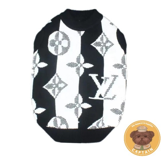 SWEATER VEST CLOTHES CHEWY VUITTON BAJU RAJUT ANABUL ANJING KUCING