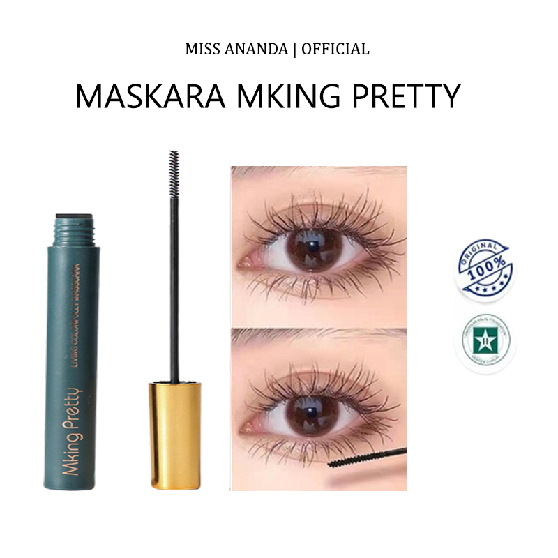 [MKING PRETTY] Maskara Warna 1 Buah, Maskara Tebal Tahan Air Tahan Keringat Tidak Mudah Tercoreng, Kuas Halus Kepala Maskara Kecantikan Rias