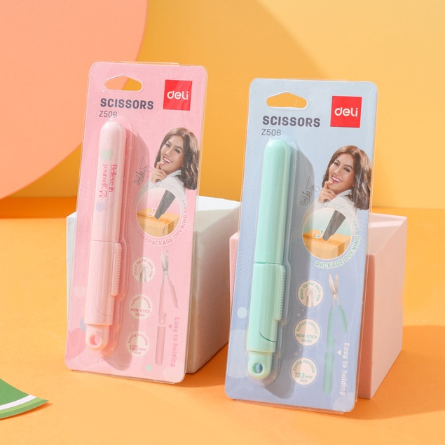 

R2GO - Deli CZ506 Portable Scissor X Agnez Mo / Gunting Portabel Lucu