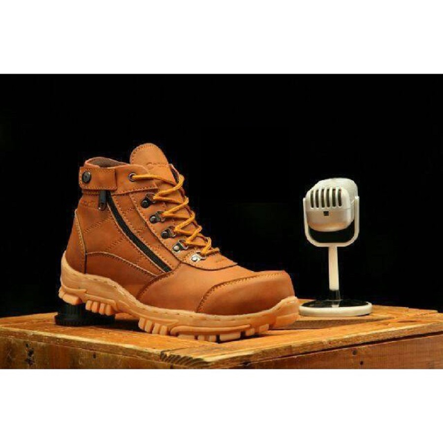 Sepatu Boots Pria Morisey Safety / Ujung Besi TERMURAH bisa COD