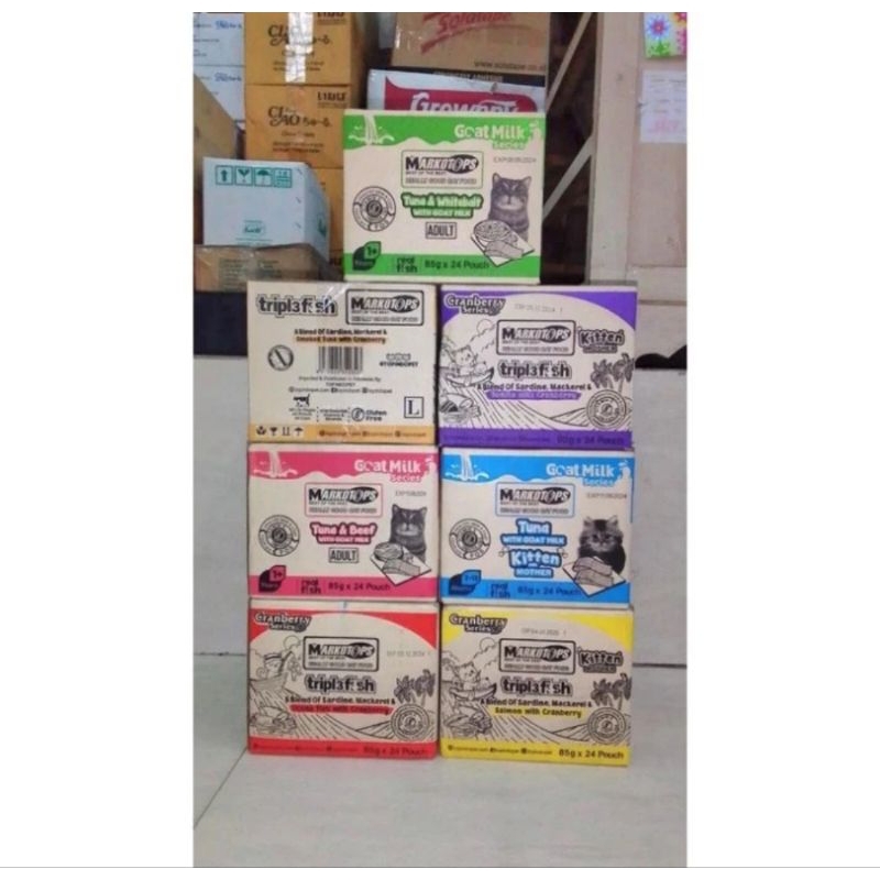 Markotops Sachet Triple Fish All Varian Wet Food 85gr