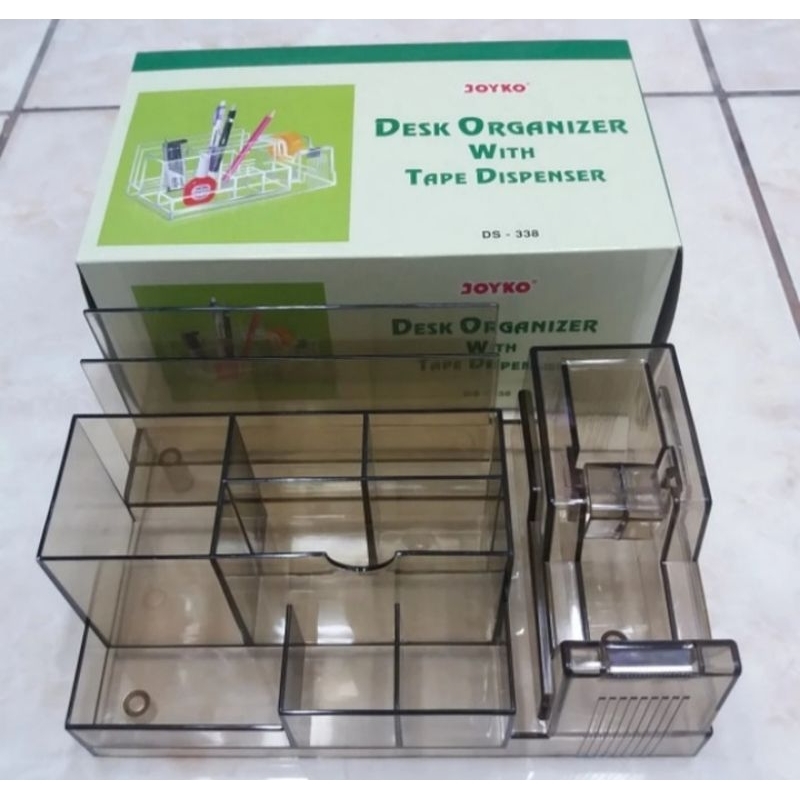 

Desk Set / Desk Organizer With Tape Dispenser Joyko DS-338 / Tempat Alat Tulis
