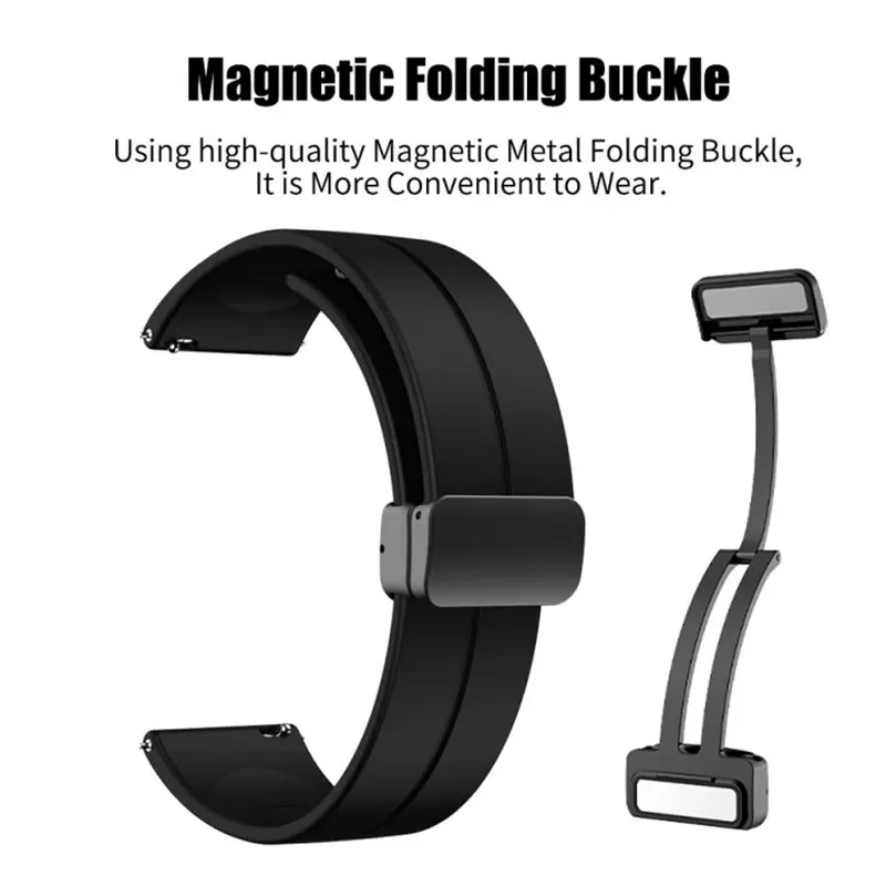Strap MAGNETIC BUCKLE Tali jam 20mm 22mm Huawei Watch Gt 2e 2 3 46mm 42mm Pro Huawei Watch Buds Honor watch Huawei watch Gt2 gt3 se