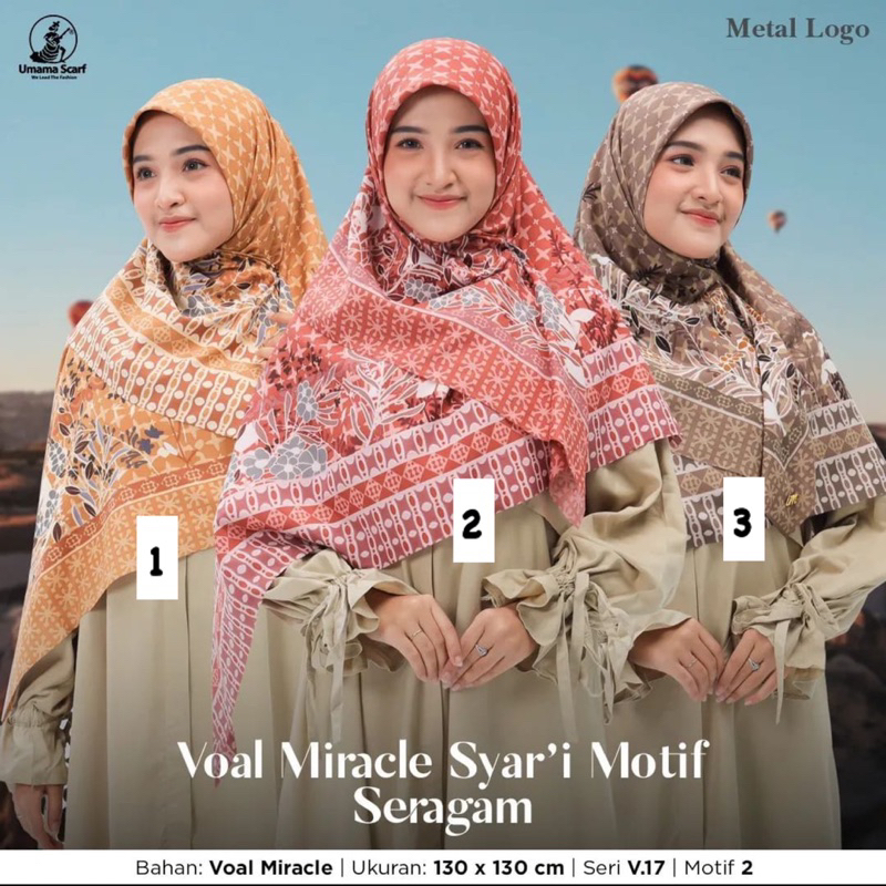 SEGIEMPAT VOAL MIRACLE SYARI MOTIF SERAGAM V.17