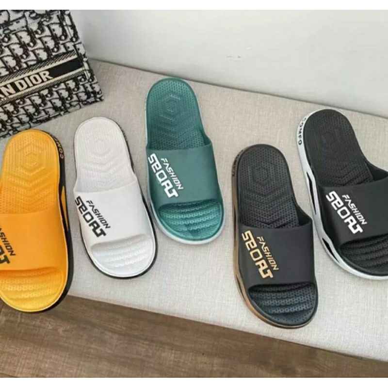 ( FLAS SALE ) Sandal Selop Import fashion Viral/ Sandal Pria Dewasa/ Sandal Pria Viral