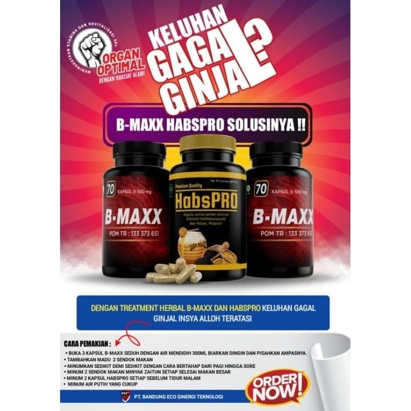 B Maxx Original 100% - Peluruh Asam Urat dan Kolestrol