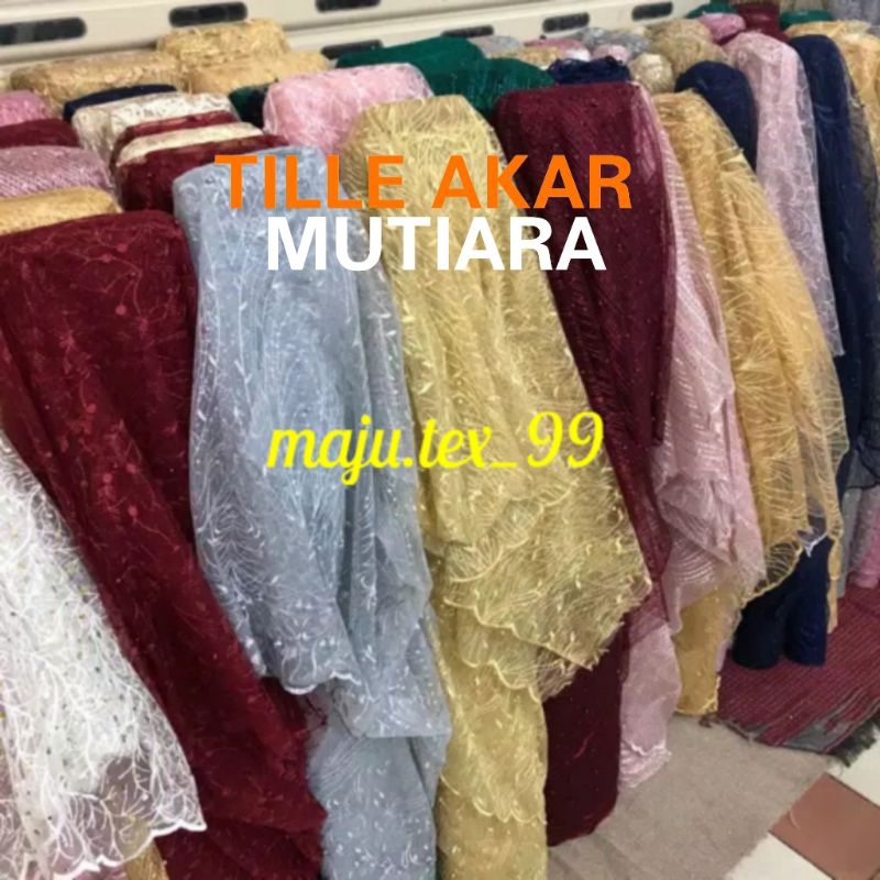 KAIN TILE AKAR MUTIARA // Kain tile akar mutiara gliter