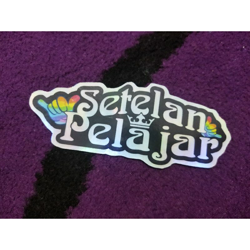 stiker setelan pelajar stiker motor/helm/laptop dll