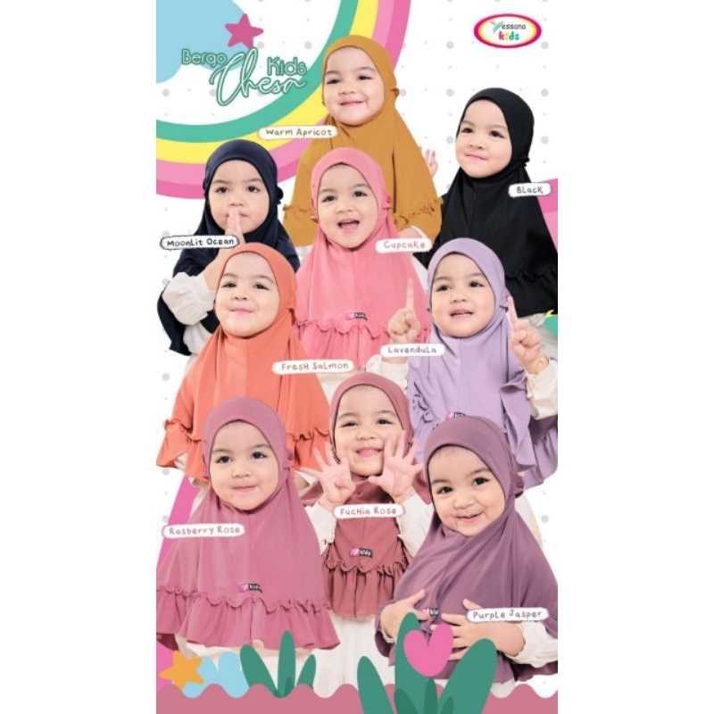 chesa bergo kids bahan Jersey ORI yessana hijab