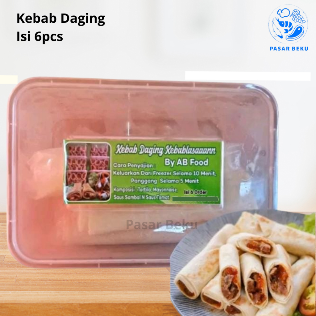 

Kebab Daging Isi 6pcs 250gr Middle East Turki Praktis Frozen Food Pasar BekuPadang