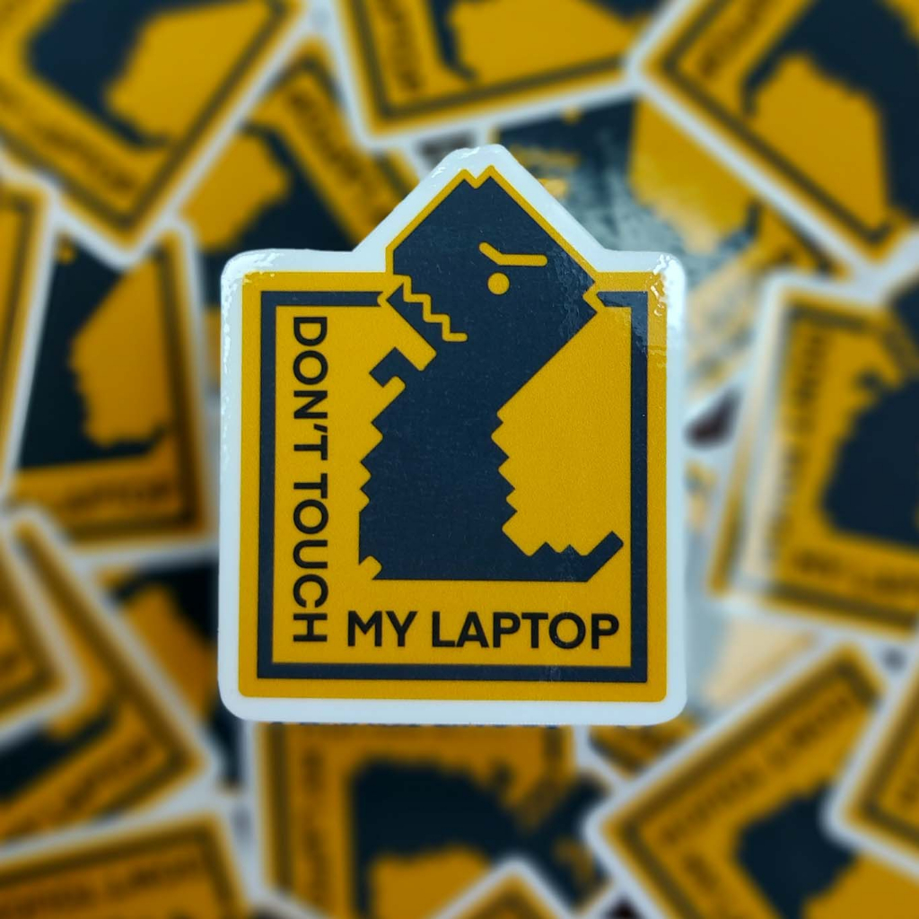 

Sticker Don’t Touch My Laptop Kualitas Anti Air Tahan Gores Stiker Lucu - Laptop/ Jurnal/ Tumbler/Koper/Cermin/ Kulkas DLL