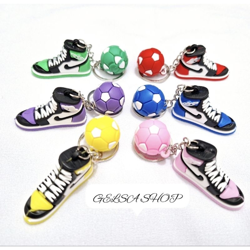 Gantungan kunci sepatu JORDAN/NIKE +BOLA/Gantungan Tas