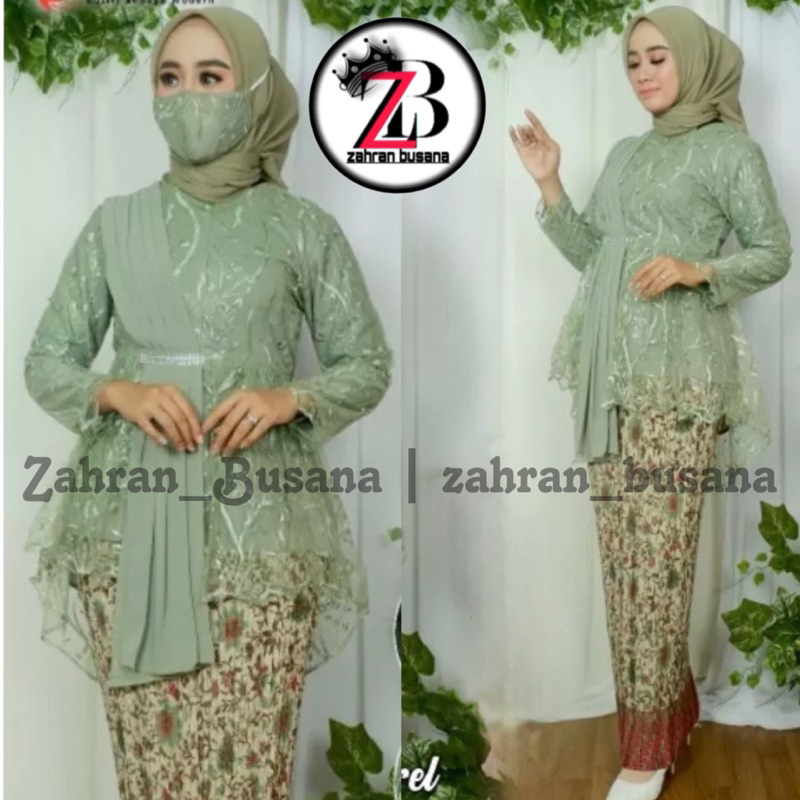 Kebaya Selendang Set Kebaya Model Selendang Kebaya Wisuda Stelan kebaya Brokat Kebaya modern Stelan 