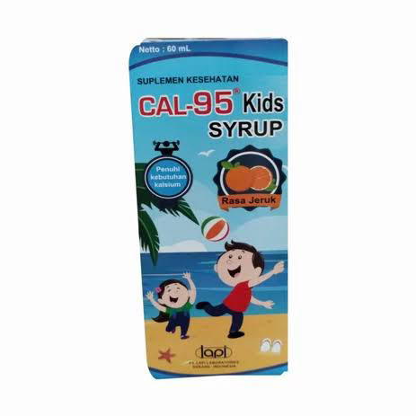VITAMIN ANAK CAL-95 SIRUP 60 ML KALSIUM RASA JERUK