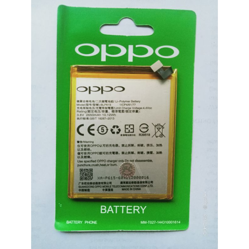 BATRE Oppo Neo 9 A37 A37f blp 615 ORI baterai handphone bergaransi