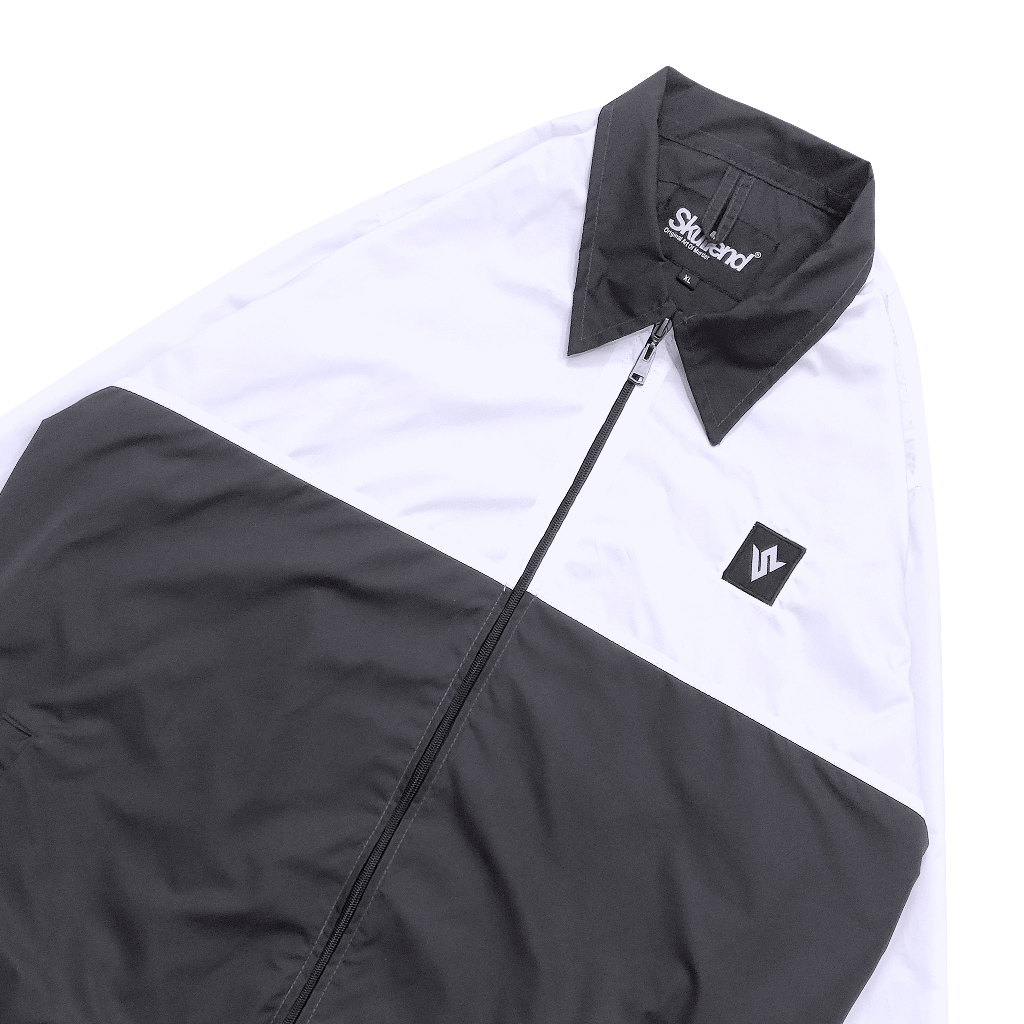 Skullend Track Suit Jacket Logo Black White