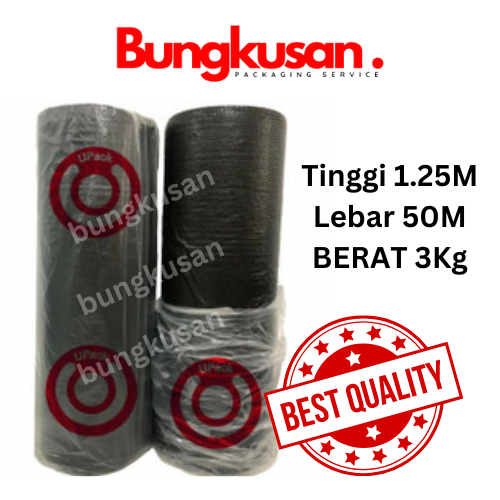 

Bubble Wrap 50M x 1.25M UPACK Logo Merah Kualitas Premium Bahan Tebal Packaging Aman