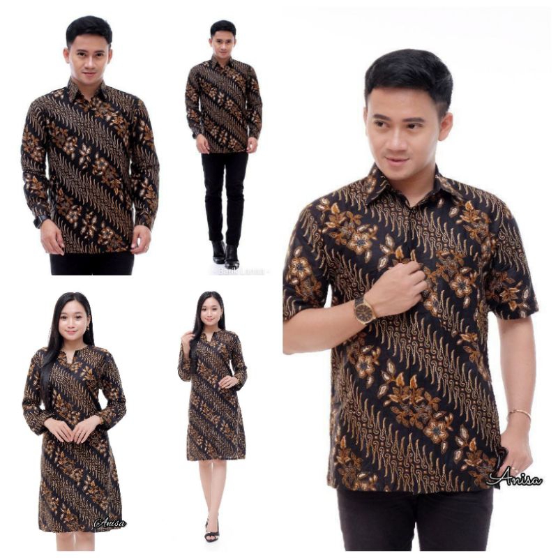 Maura Couple - Sania Ruffle Batik Couple Ori Ndoro Jowi DNT Garansi Termurah Shopee