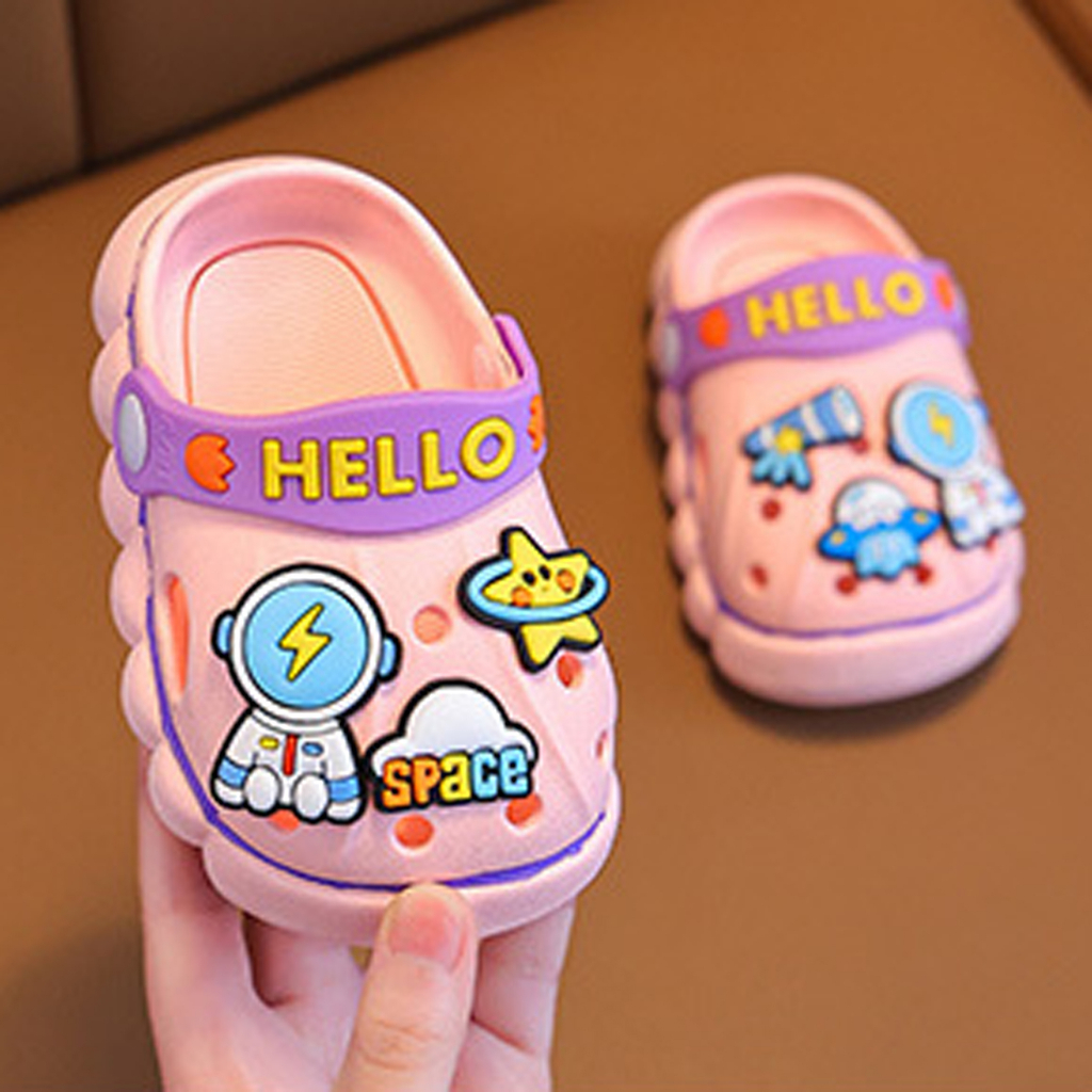 PROMO 12.12 PUNCAK Okaybaby B295 Sandal Slop Astronot Import Anak Laki-laki Perempuan Kekinian Sendal Casual