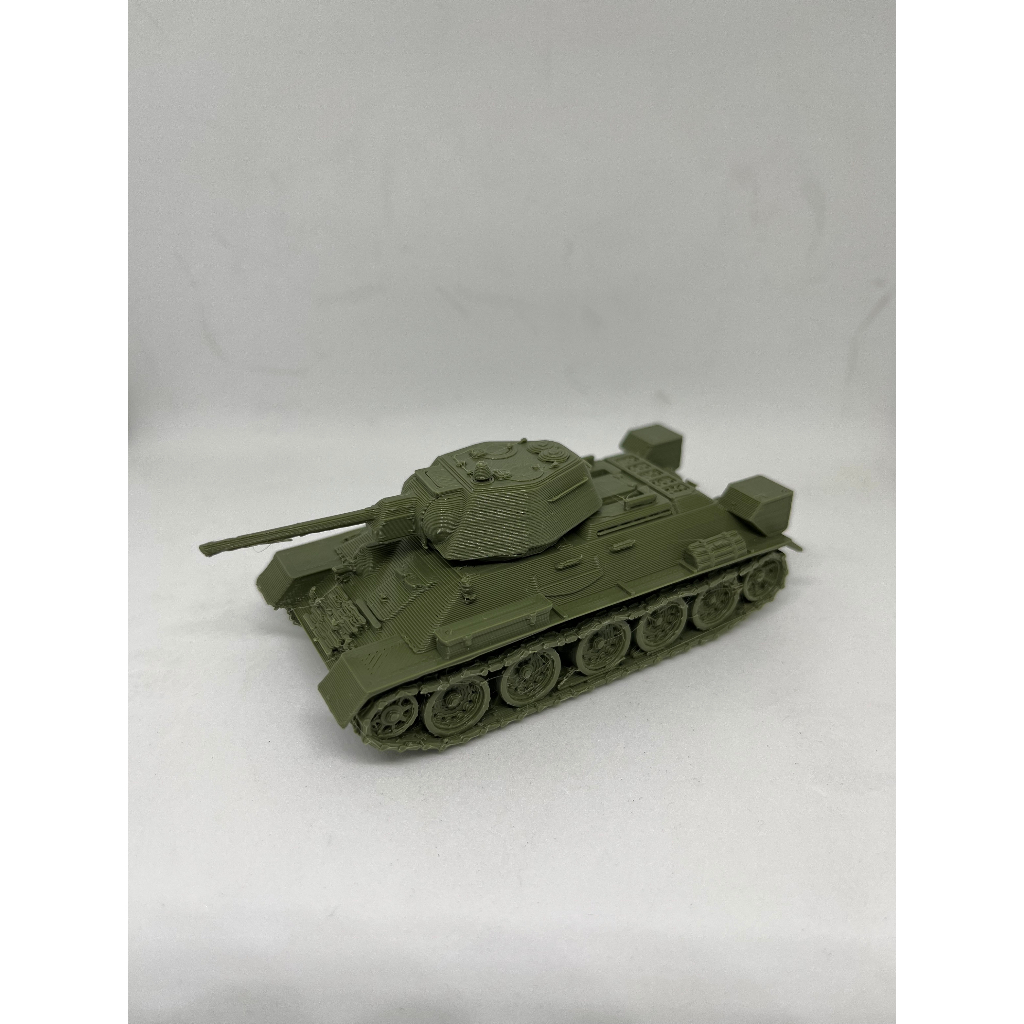 T-34/76, scale 72, 3d printed tank, diecast militer