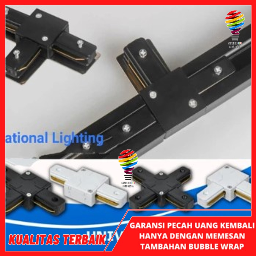 Sambungan Rel Track Penyambung Rel Track Spotlight Connector Rel Track Universal